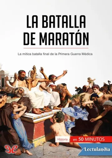 La batalla de Maratón de Delphine Dumont, portada del libro