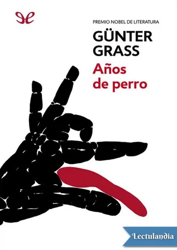 Años de perro de Günter Grass, portada del libro