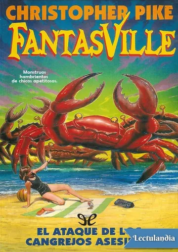 El ataque de los cangrejos asesinos de Christopher Pike, portada del libro