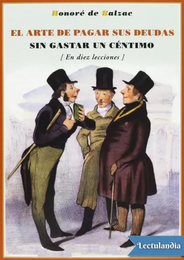 El arte de pagar sus deudas sin gastar un céntimo de Honoré de Balzac, portada del libro