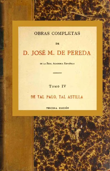 De tal palo, tal astilla de José María de Pereda, portada del libro