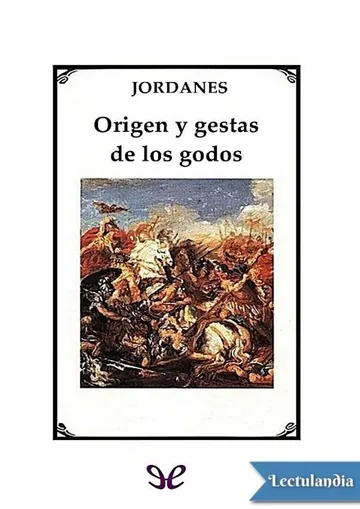 Origen y gestas de los godos de Jordanes, portada del libro