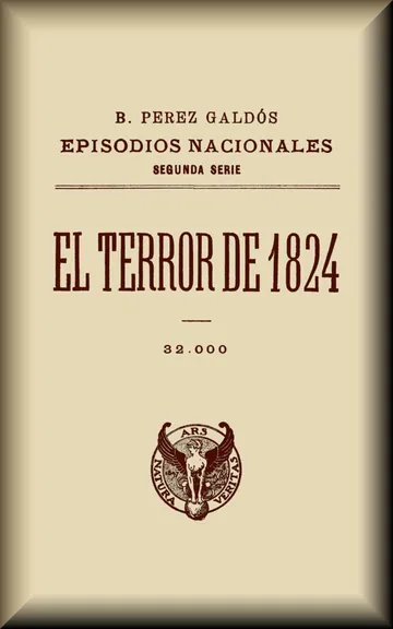 El terror de 1824 de Benito Pérez Galdós, portada del libro