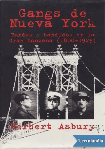 Gangs de Nueva York de Herbert Asbury, portada del libro