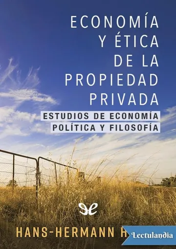 Economía y ética de la propiedad privada de Hans-Hermann Hoppe, portada del libro