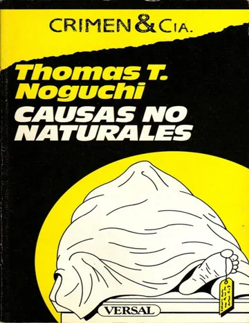 Causas no naturales de Thomas T. Noguchi, portada del libro