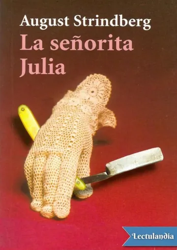 La señorita Julia de August Strindberg, portada del libro
