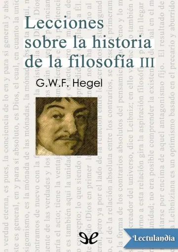 Lecciones sobre la historia de la filosofía III de Georg Wilhelm Friedrich Hegel, portada del libro
