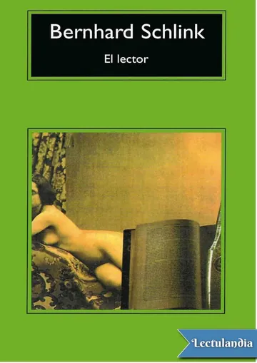 El Lector de Bernhard Schlink, portada del libro
