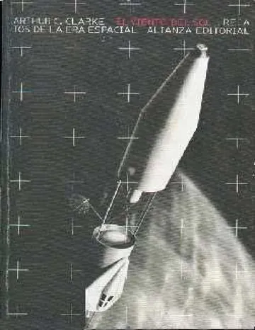 El viento del sol de Arthur C Clarke, portada del libro