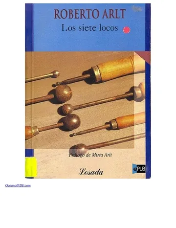 Los siete locos de Roberto Arlt, portada del libro