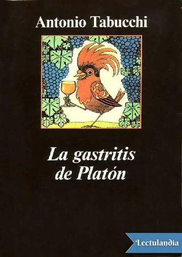 La gastritis de Platón de Antonio Tabucchi, portada del libro