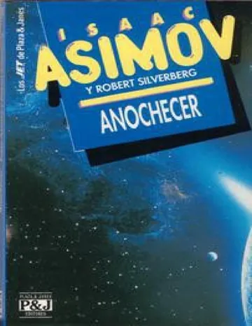 Anochecer de Isaac Asimov, portada del libro