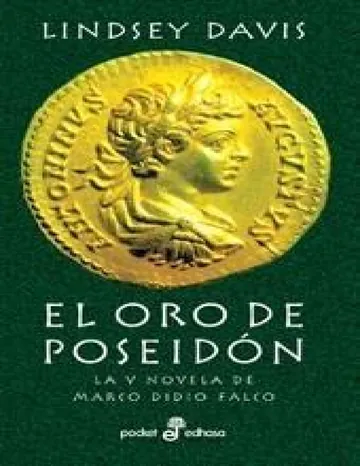 El oro de Poseidón de Lindsey Davis, portada del libro