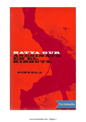 Asesinato en el kibbutz de Batya Gur, portada del libro