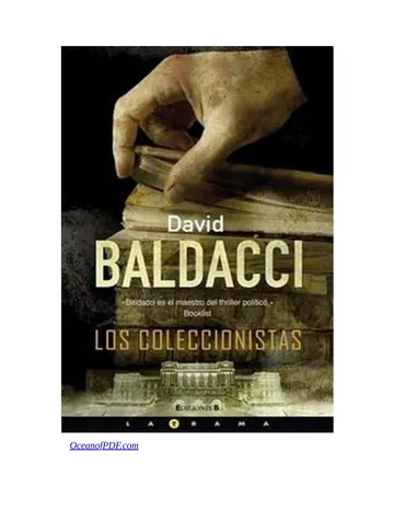 Los Coleccionistas de David Baldacci, portada del libro