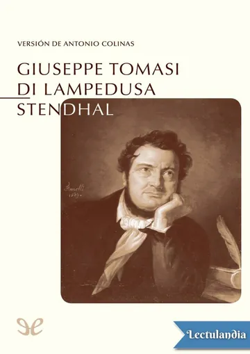 Stendhal de Giuseppe Tomasi di Lampedusa, portada del libro