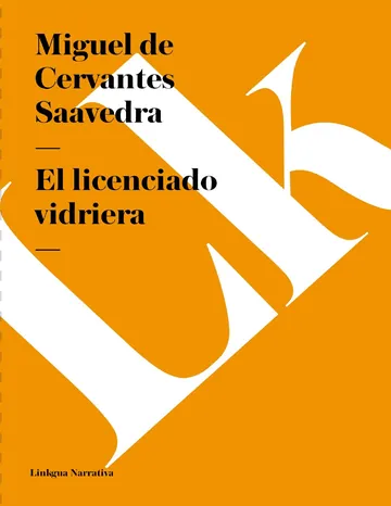 El licenciado vidriera de Miguel de Cervantes Saavedra, portada del libro
