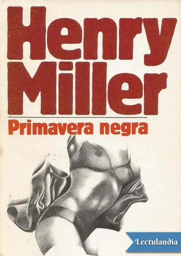 Primavera negra de Henry Miller, portada del libro