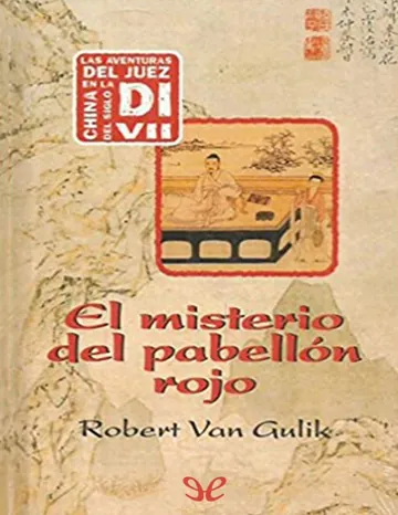 El misterio del pabellón rojo de Robert van Gulik, portada del libro