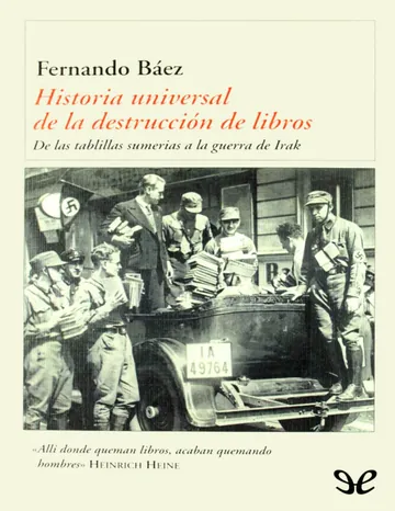 Historia universal de la destruccion de Fernando Báez, portada del libro