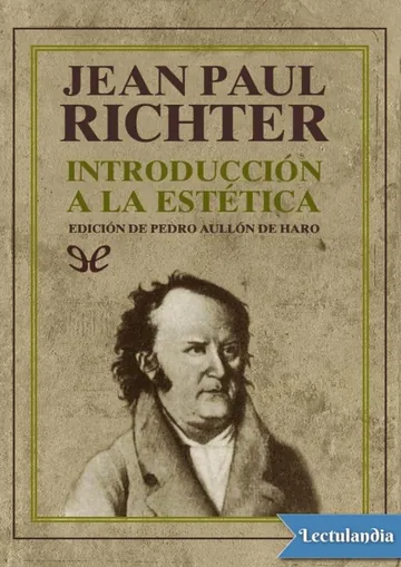Introducción a la estética de Jean Paul, portada del libro