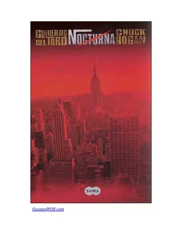 Nocturna de Guillermo del Toro, portada del libro