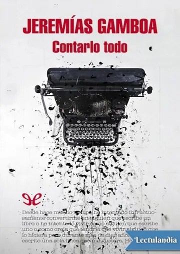 Contarlo todo de Jeremías Gamboa, portada del libro