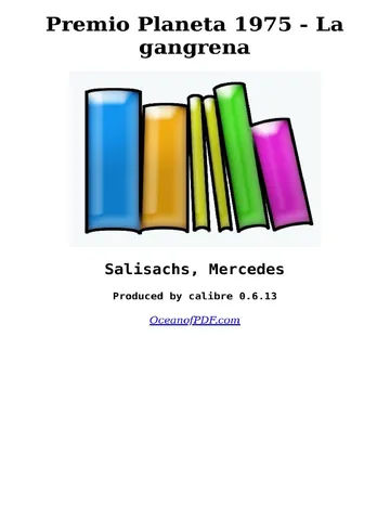 Premio Planeta 1975 - La gangrena de Mercedes Salisachs, portada del libro