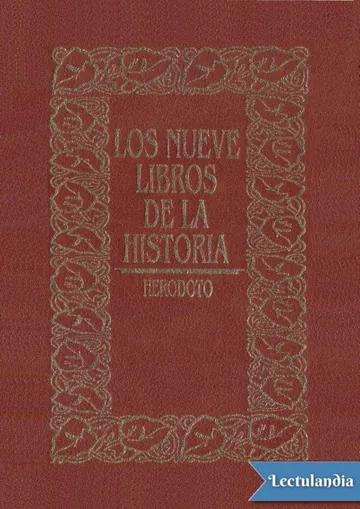 Los nueve libros de la Historia de Heródoto de Halicarnaso, portada del libro