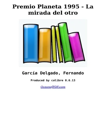 Premio Planeta 1995 - La mirada del otro de Fernando Garcia Delgado, portada del libro