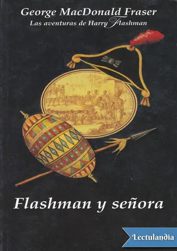 Flashman y señora de George MacDonald Fraser, portada del libro