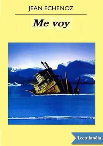 Me voy de Jean Echenoz, portada del libro