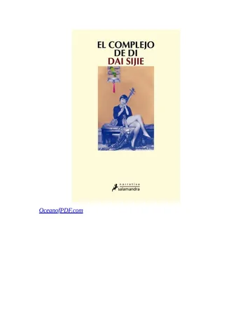 El Complejo De Di de Sijie Dai, portada del libro