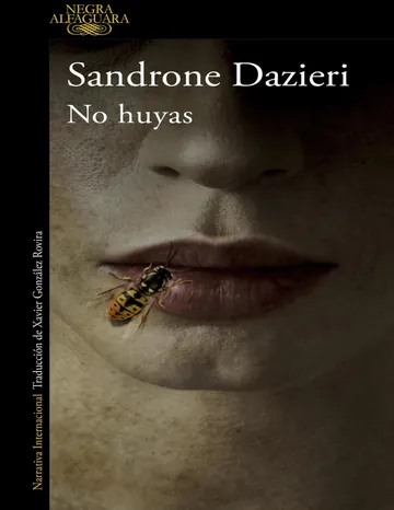 No huyas de Sandrone Dazieri, portada del libro