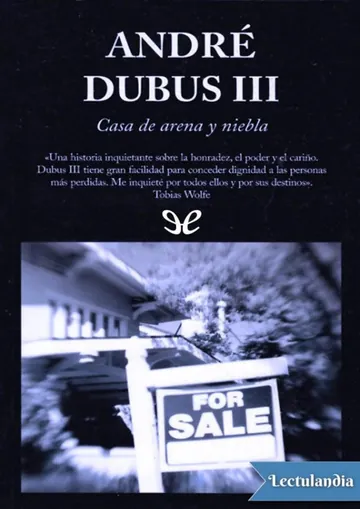 Casa de arena y niebla de André Dubus III, portada del libro