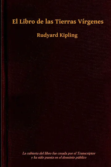 El libro de las tierras vírgenes de Rudyard Kipling, portada del libro