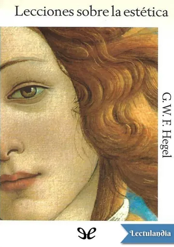 Lecciones sobre la estética de Georg Wilhelm Friedrich Hegel, portada del libro