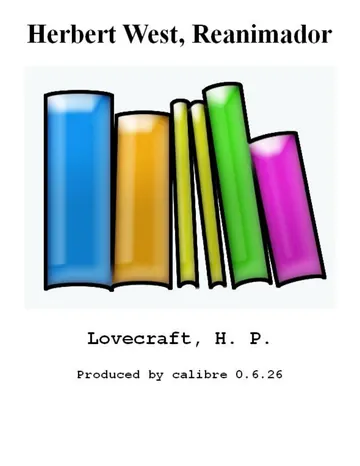 Herbert West, Reanimador de H. P Lovecraft, portada del libro