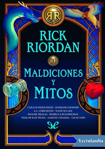 Maldiciones y mitos de Rick Riordan, portada del libro