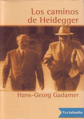 Los caminos de Heidegger de Hans-Georg Gadamer, portada del libro