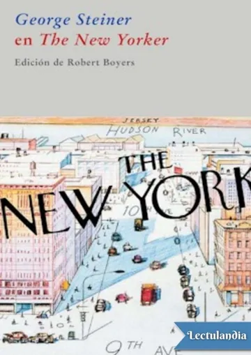 George Steiner en The New Yorker de George Steiner, portada del libro