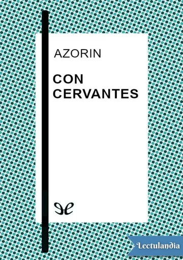 Con Cervantes de Azorín, portada del libro