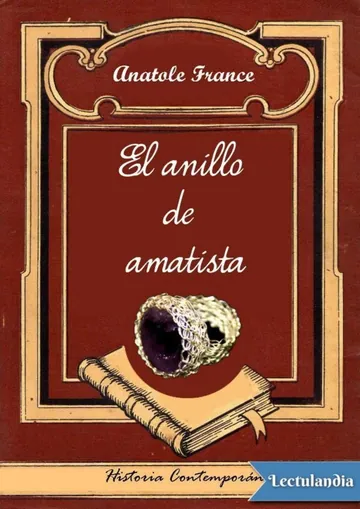 El anillo de amatista de Anatole France, portada del libro