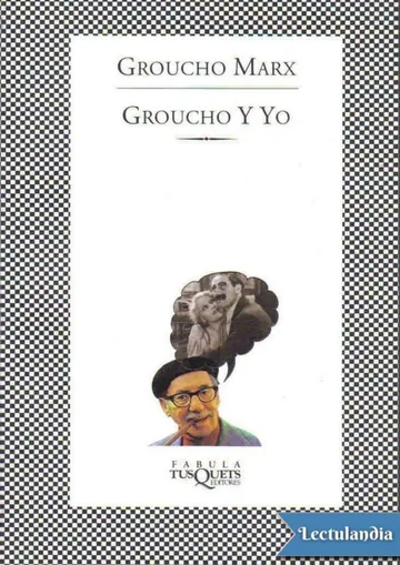 Groucho y yo de Groucho Marx, portada del libro