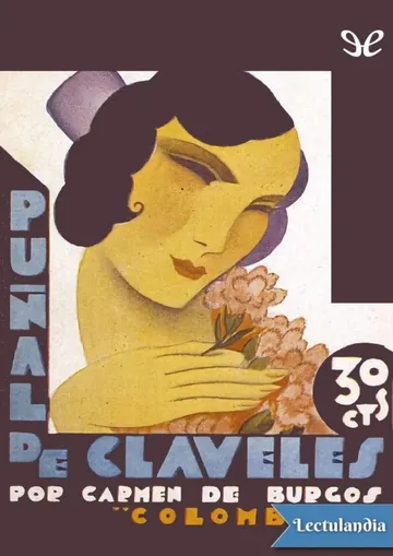 Puñal de claveles de Carmen de Burgos, portada del libro