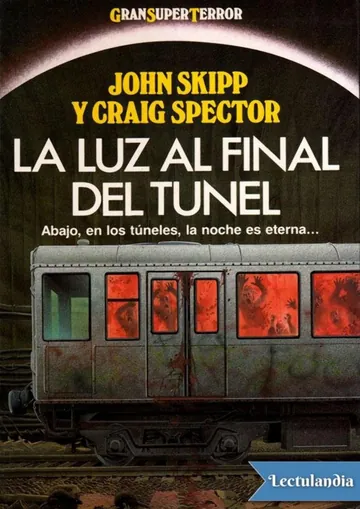 La luz al final del túnel de John Skipp, portada del libro