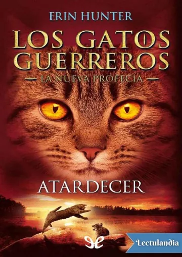Atardecer de Erin Hunter, portada del libro
