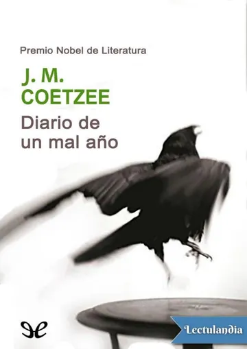 Diario de un mal año de J. M. Coetzee, portada del libro