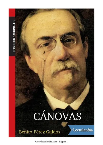 Cánovas de Benito Pérez Galdós, portada del libro